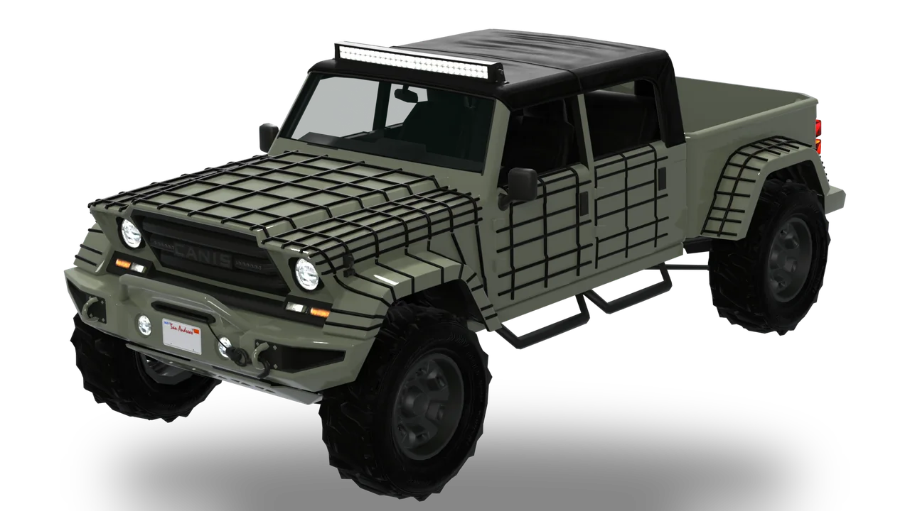 Canis Kamacho Longhauler, Truck / 4x4 · Barred diesel pickup