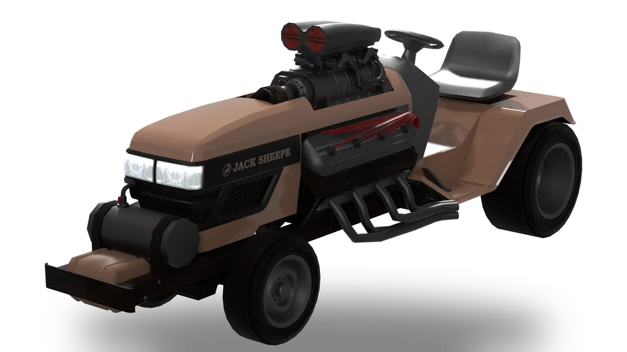 Jack Sheepe Ride-On Reaper, Car / Pickup · Mower rod