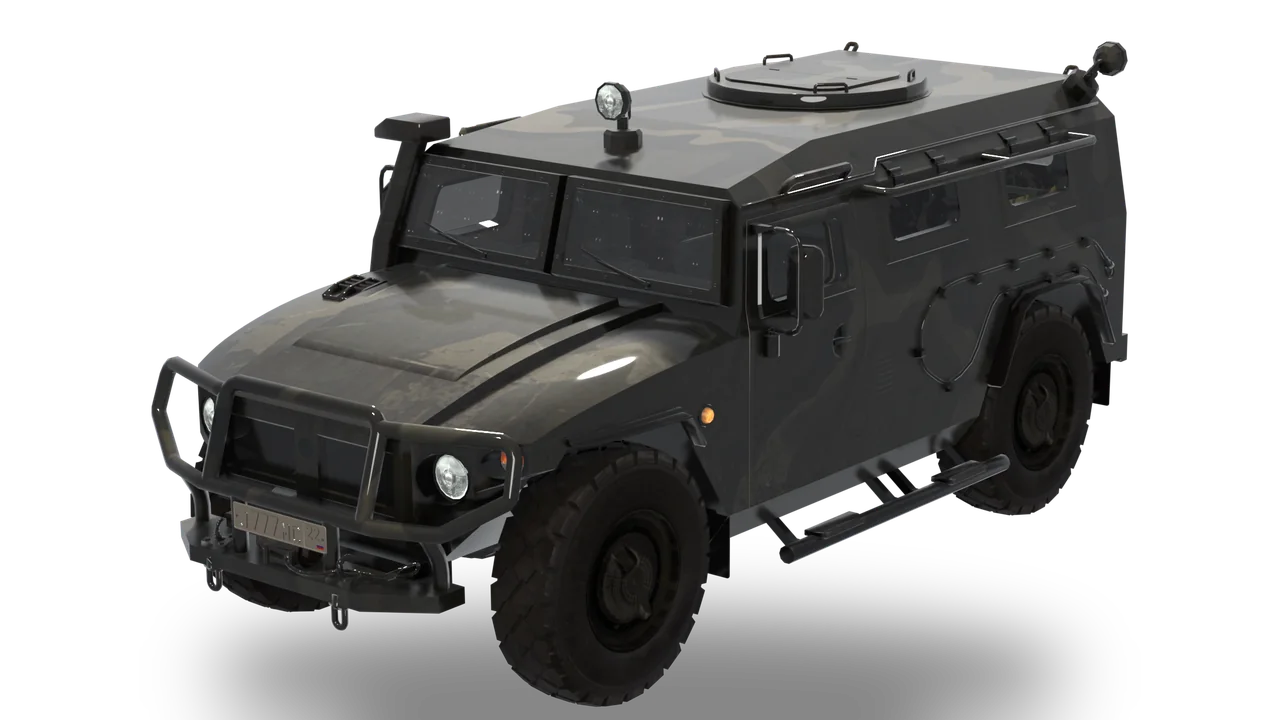 HVY Tin Can, Armored Chassis · Armored van